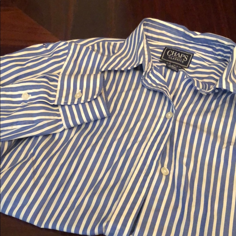 Women’s stripped long sleeve button up